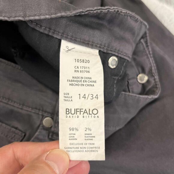 Buffalo David Bitton Hope Jeans Women 14/34 Mid Rise Skinny Gray Stretch Denim - Picture 6 of 9